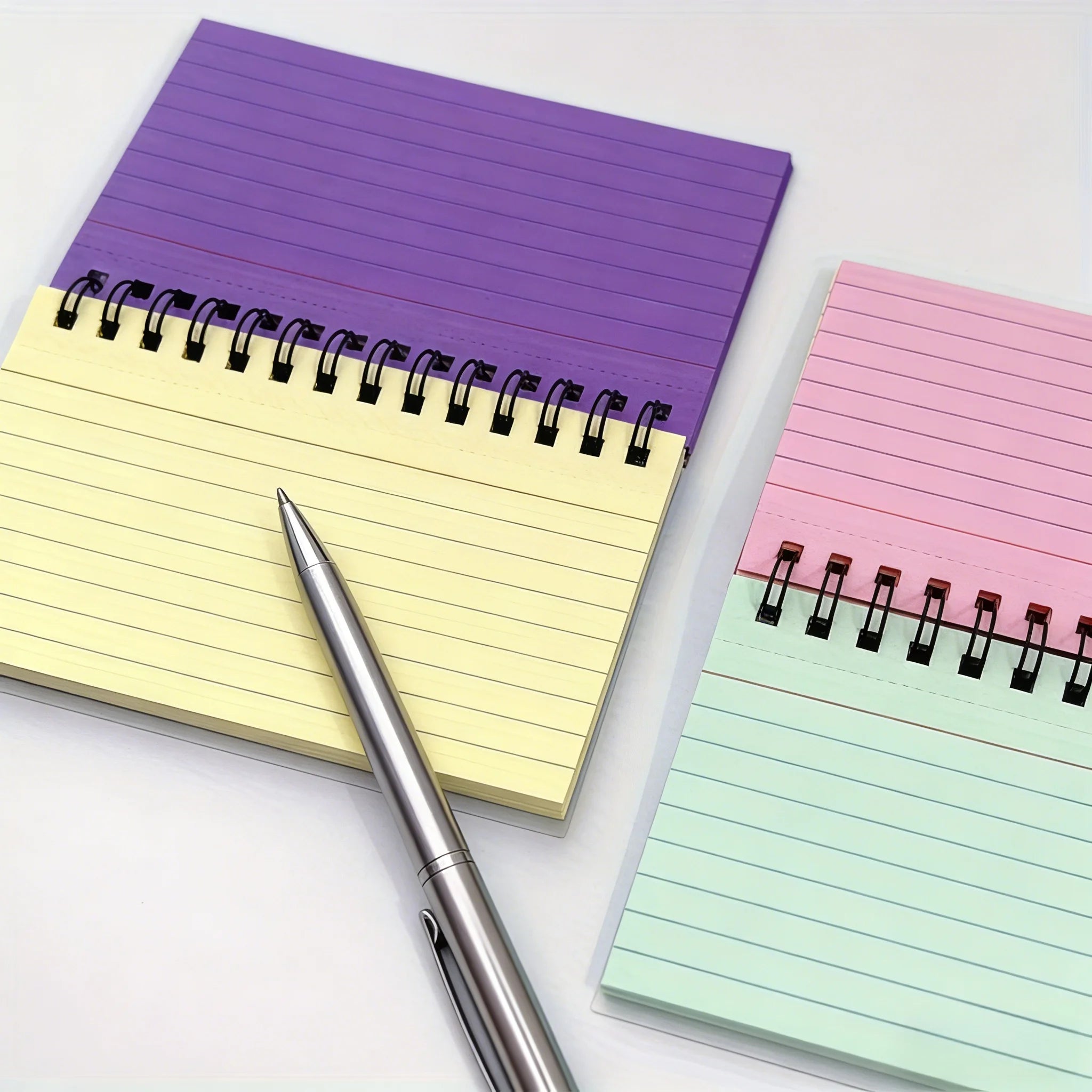 Single Pocket-Sized Spiral Notebook | Cute Colorful Cover, Portable for Notes On The Go